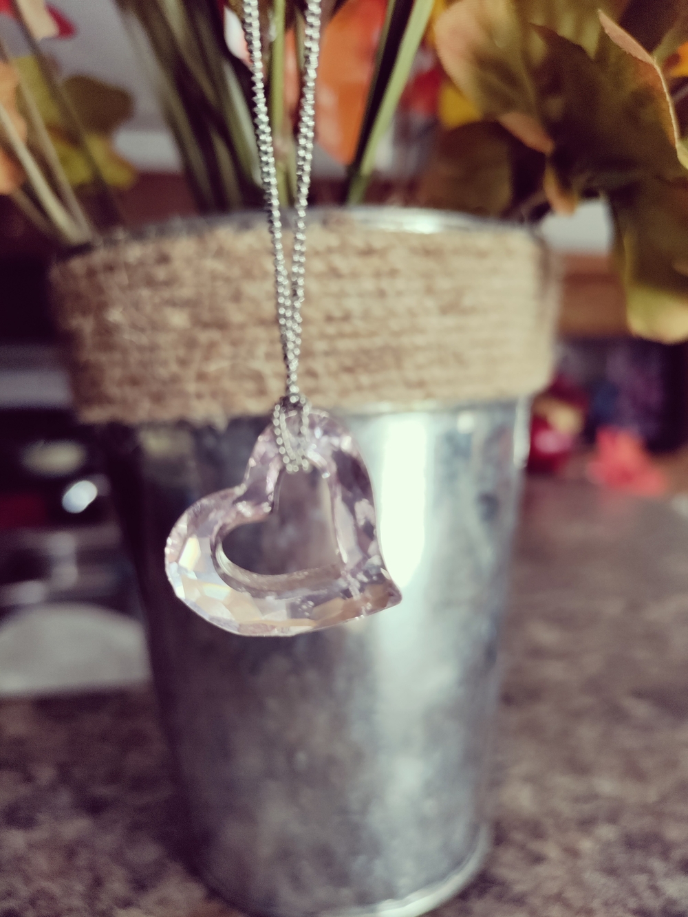 Swarovski Clear Heart Crystal Pendant Necklace